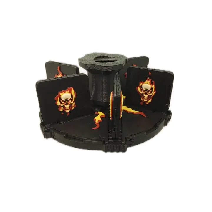 Flipbook Spinner Flaming Skull Dual Animation Spinner — Please Read Product Details Before Ordering
