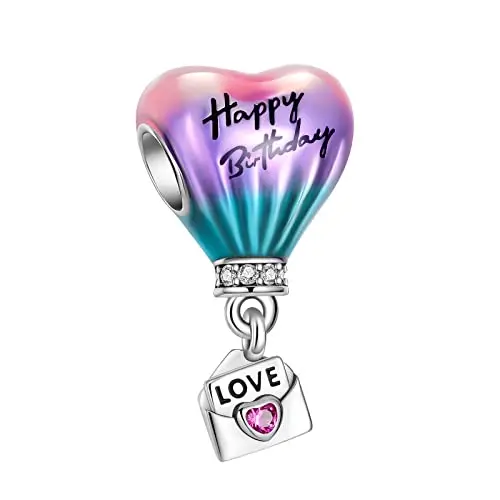 Hot Air balloon Happy Birthday Charm