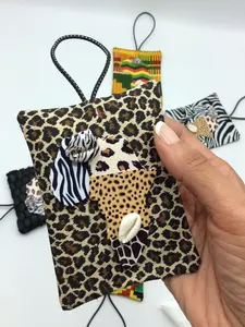 Afrocentric Kwanzaa Christmas Ornament, Teacher Gift, Christmas Tree Ornament - Cowrie Shells