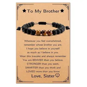Gifts for Brother Christmas Gifts for Brother Gifts from Sister Gifts for Brother Adult Gift for Brother Brother in Law Christmas Gifts Gifts for Brother in Law bead bracelet