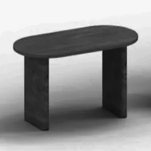 70 Oval Dining Table for 6 to 8 People Long Large Kitchen Table with Thick Sturdy Wooden Base Farmhouse Dining Room Table for Kitchen Living Room Office Black