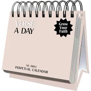 Verse A Day Perpetual Calendar | Enjoy it Year After Year, 365 Christian Verses from the NIV Bible to Inspire Your Daily Devotional, Positive Inspirational Religious Daily Verses for Men & Women