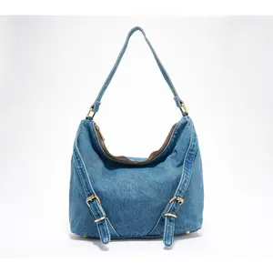 Patricia Nash Elia Denim Hobo Bag