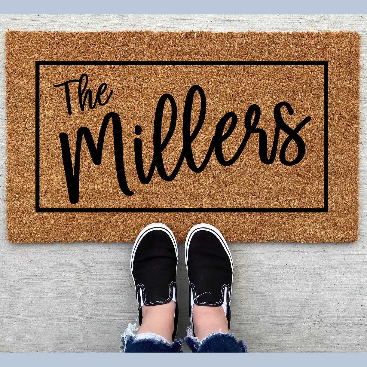 (Doormat) Personalized Doormat  Doormat  Housewarming Gift  Family Name Doormat  Wedding Gift