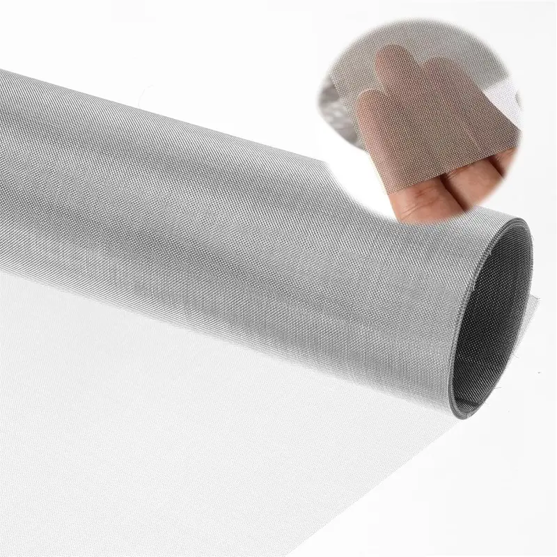Wire Mesh 304 Stainless Steel Fine Wires Meshes Sheets Wire Screen Roll for DIY Projects Cage Vent Garden Window Screen 34 X 120 CM