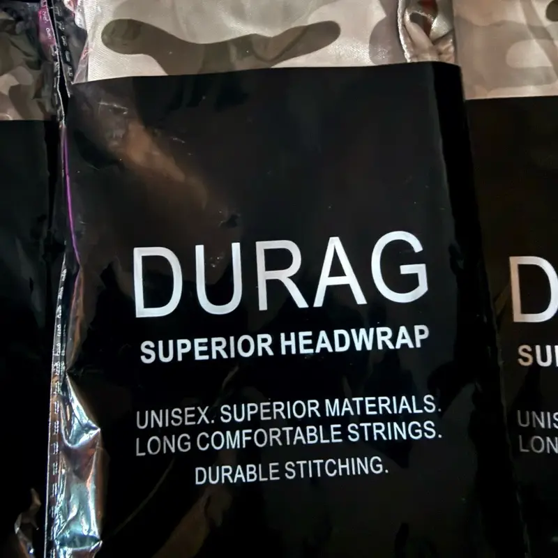Custom Camo Grey Durag