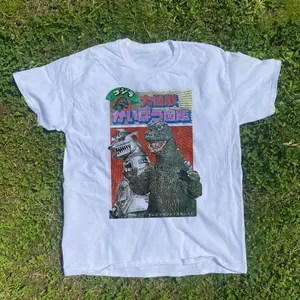 70S Graphic 'Godzilla Vs Mechagodzilla' Vintage Graphic Tee, 2000s Shirt, Y2k Shirt, Vintage Godzilla Movie Shirt, Classic Kaiju Monster Tee, Japanese Monster Poster Top, Unisex Cotton Crewneck T-Shirt Menswear Womenswear Streetwear Top
