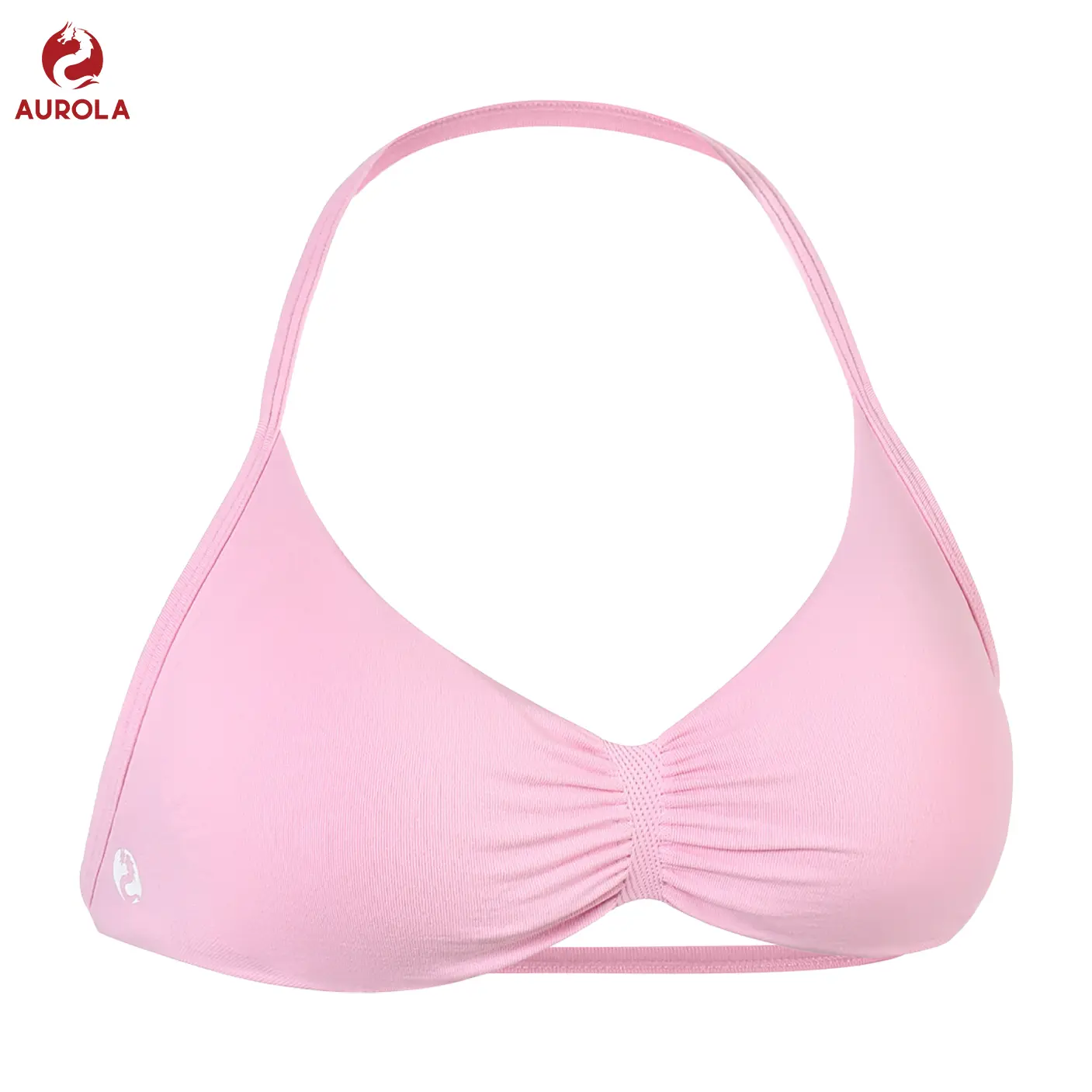 AUROLA Influence Strappy Bra Sports Bras for Women, Backless Padded Impact Strappy Bra for Workout Gym Yoga with Removable Cups summerwins