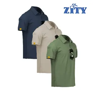 ZITY 3 Pack Mens Polo Shirts Short Sleeve Golf Shirt Performance Moisture-Wicking Athletic Casual Collared Shirts