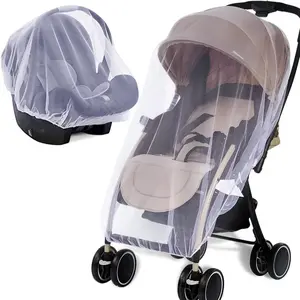 Net for Stroller 2Pack - Protective Baby Stroller Mosquito Net - Perfect Bug Netting for Strollers, Bassinets, Cradles, Playards, Pack N Plays and Portable Mini Crib (White)