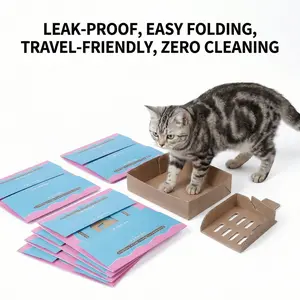 Never Scrub Again: 5-Pack All-in-One Disposable Litter Box Set with Scoops