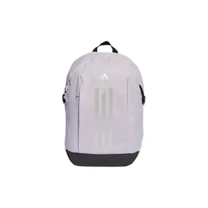 Adidas Power Sports Training Casual Large Capacity Recycled Polyester Backpack For Men And Women In Black And Metallic Silver