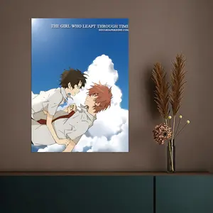 Trend GGThe Girl Who Leapt Through Timeable Poster HD Heavy-Duty Self-Stick Waterproof Wall Decor Tool-Free Install Durable & Reusable Conceals Wall Flaws Elevates Home Style Perfect for Living Room Bathroom & Kitchen Easy Apply & Remove