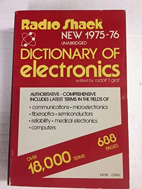 Used Radio Shack 1975-76 Authoritative Unabridged Electronics Dictionary - Over 18,000 Terms (Paperback), Computers, Semiconductors