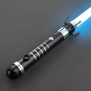 SceptreTech Baselit Realistic Lightsaber - Aluminum Metal Hilt, Polycarbonate Blade, RGB LED, Portable Rechargeable, Motion-Control, Sports Duel, Cyberpunk Toy Sword with Sounds, Kids Halloween Gift, Durable, Polycarbonate Lightsaber