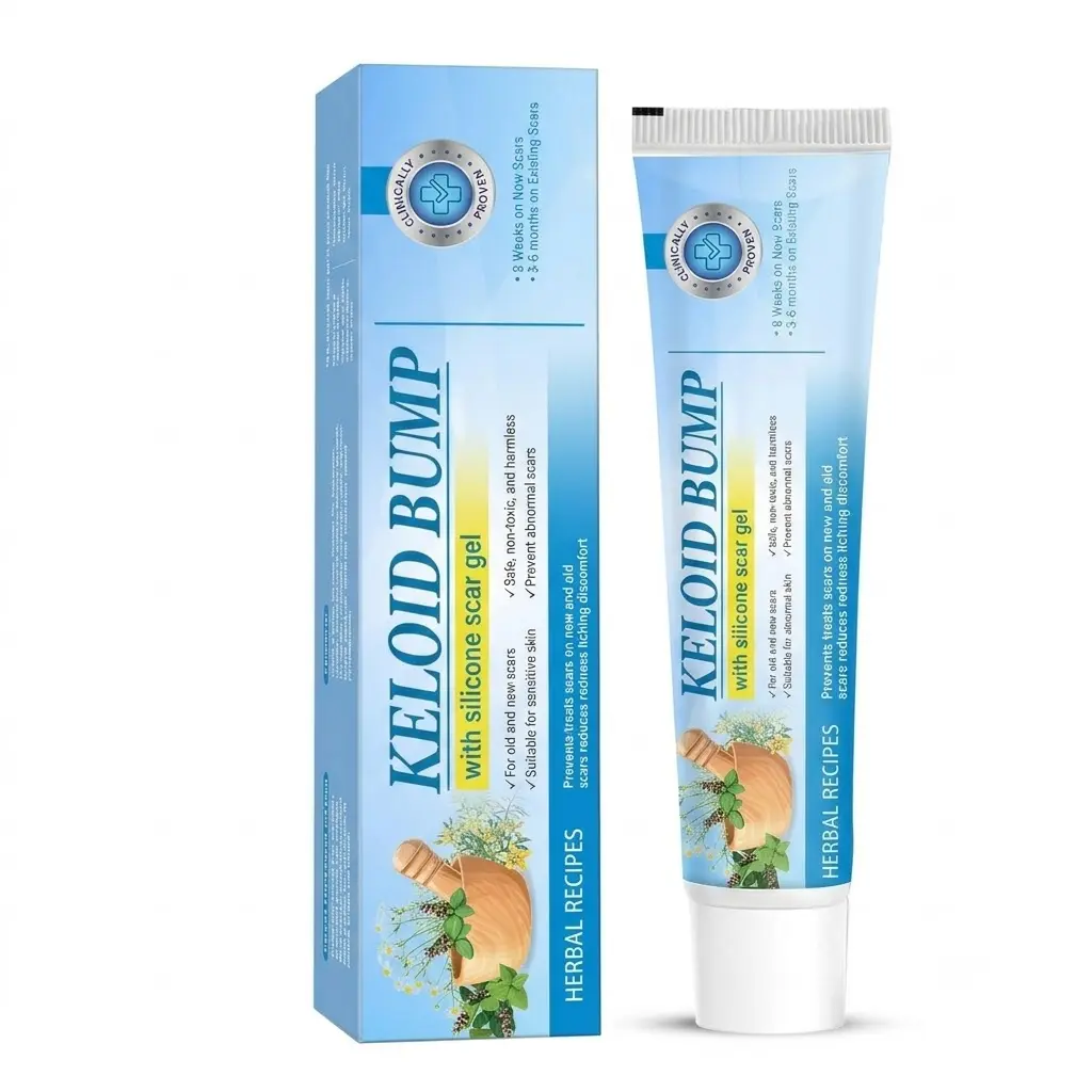 Keloid Bump Removal Cream,Advanced Care for Surgical Scars, Acne, and Piercings – Smoothing Gel to Soften the Look of Raised Scars – Gentle & Skin-Friendly Formula