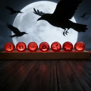 Sharingan Crystal Ball Lamp from the Uchiha Clan – Sharingan-Inspired Glow, Desktop & Gaming Setup Decor, USB Powered Anime Lamp, Perfect Holiday Gift for Fans