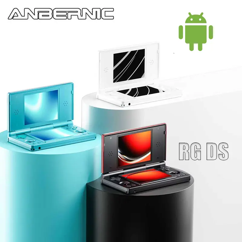 ANBERNIC RG DS Handheld Game Console 4" IPS Dual Screen Android 4000mAh RGDS Flip Video Games Player Retro Dual-screen Flip-Style Gaming Console #SummerVibes