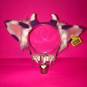 Purple basic  Cosplay Ear bell necklace  Halloween costume