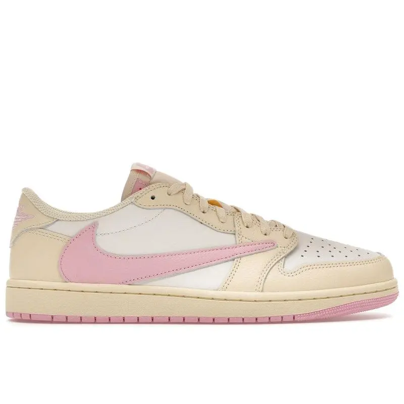 Jordan Men's 1 Retro Low OG SP Travis Scott Shy Pink Shoes, from StockX