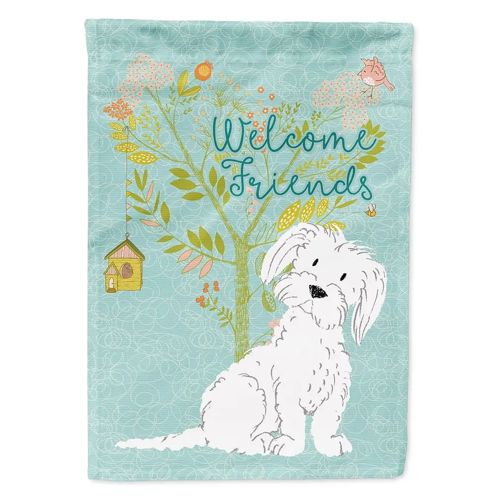 Carolines Treasures BB7639GF Welcome Friends Maltese Flag Garden - Size