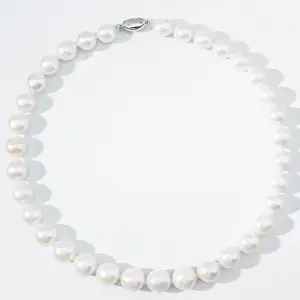YA629-45 11-13mm Fresh Water Pearl Necklace Elegant Design for Casual & Formal Wear for birthday/anniversary/holiday /retirement/ graduation presents