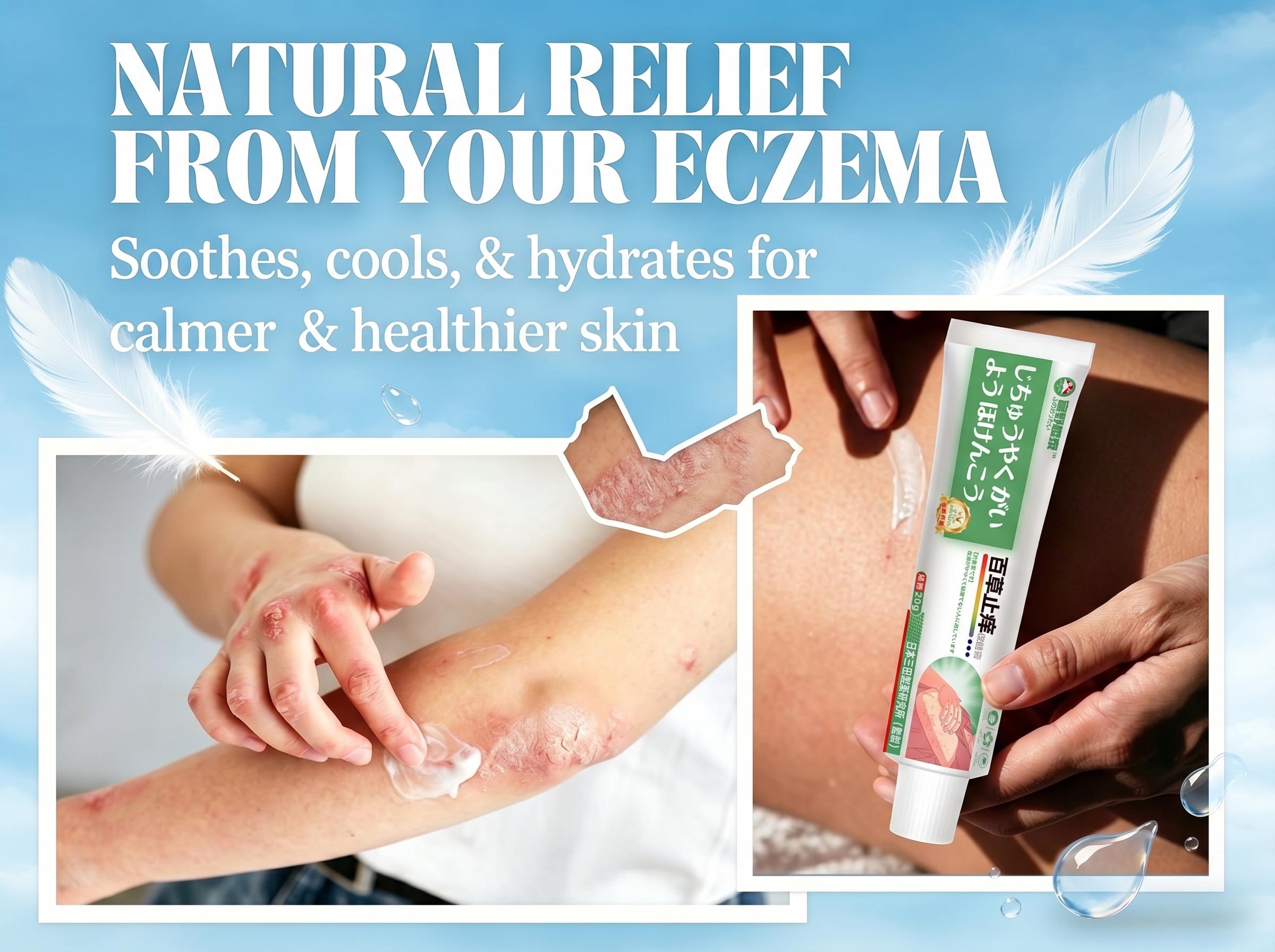 DRMITSUI Soothing Cream with Sea Moss & Oats - Eczema & Psoriasis Relief - Ocean Minerals - for Sensitive Skin - Hydrating Eczema Cream for Dry Skin