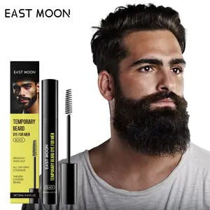 Men’s Jet Black Beard & Eyebrow Dye Cream, Moisturizing Nourishing Facial Hair Color, Natural Long-Lasting Fade-Resistant Beard Tint for Male Grooming