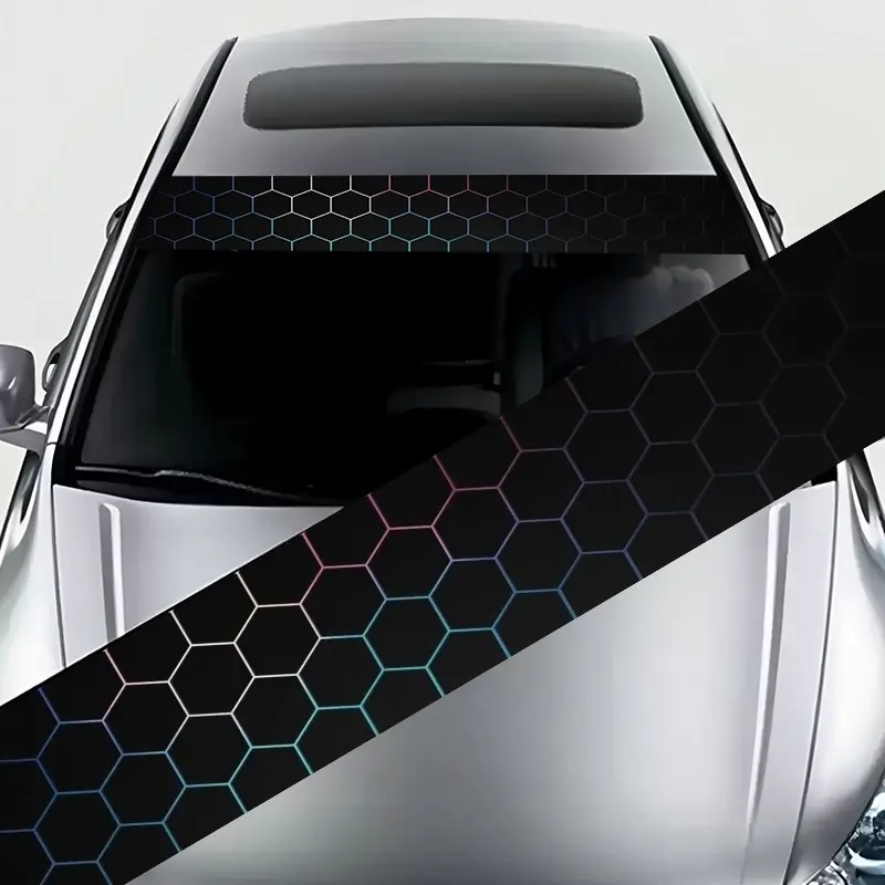 1-Piece Black Cool Pattern Car Stickers, Automotive Decals: 1-Piece Set - Waterproof, Scratch Resistant, Suitable for All Models - Auto Parts and Holiday Decorations for All Vehicles, Suitable for Laptops, Cars, Sticker Decals