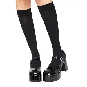 Walkin' On Clouds Knee Highs - Black