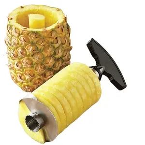 Stainless Steel Pineapple Peeler, Vegetable Fruit Cutter, Efficient Tool for Removing Skin and Core, Durable Separator for Easy Fruit Preparation