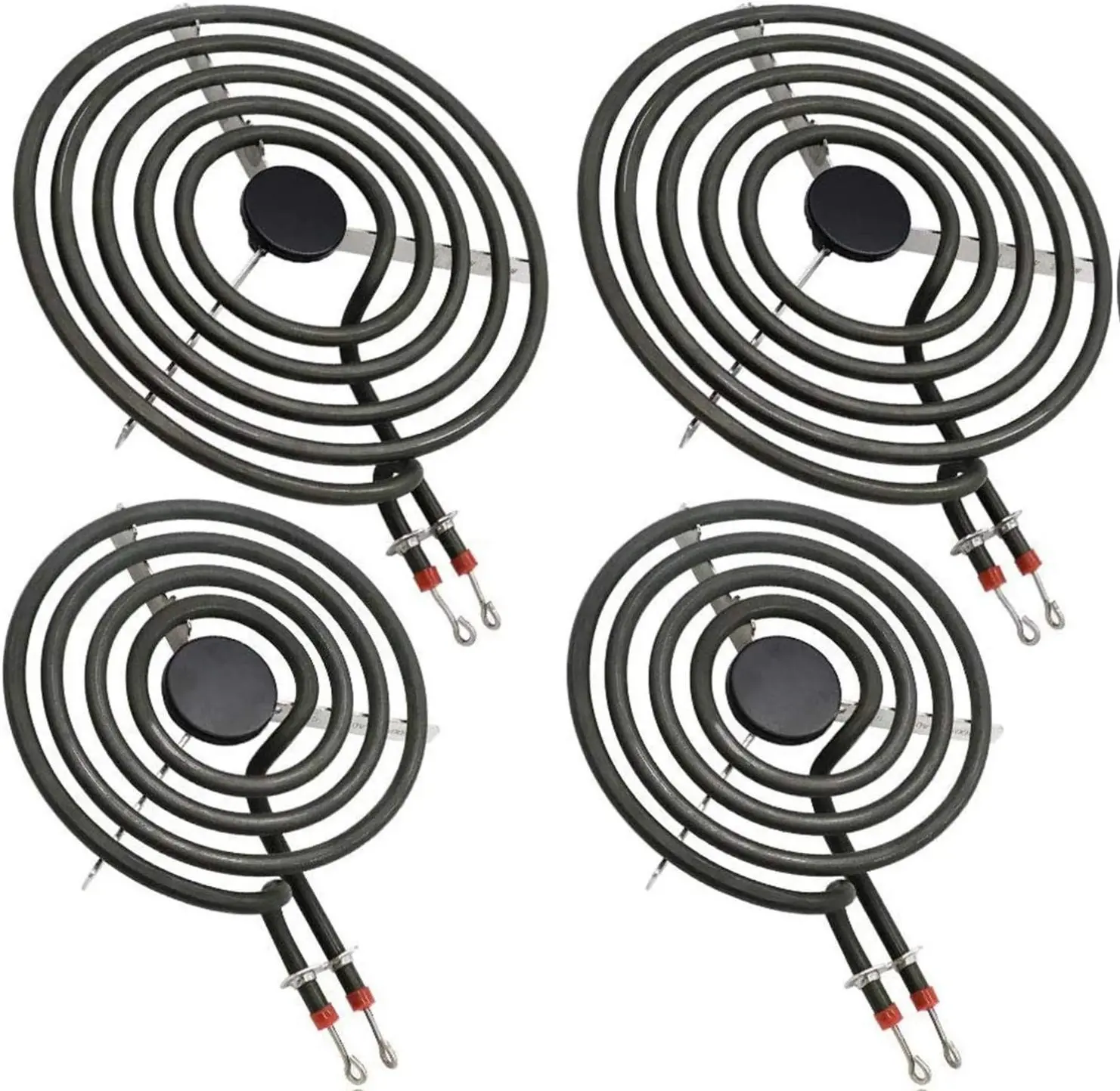 Beaquicy MP22YA Electric Range Burner Element Replacement Parts Set - For Ken-more Whirlpool May-tag Hardwick Norge Ranges/Stoves, Household & Kitchen Appliances, Includes 2 MP15YA 6" & 2 MP21YA 8" Stainless Steel High Temp Res Units