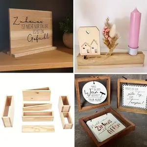 30/50/80pcs Unfinished Woodworking Craft Blocks, Wood Sticks, Wooden Slats for Handicrafts and Construction, DIY Projects, Home Decor, Art Supplies