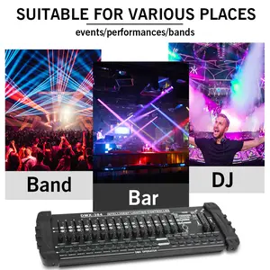 DMX Lighting Controller + RGB DJ Stage Lights – Music Sync LED Party Show for Bar & Event”RGB DJ Stage Light Kit with DMX Controller – Sound Activated Party Lights for Clubs & Dance”