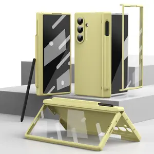 Full Coverage Protective Phone Case with Screen Protector for Samsung Foldable Phones, S Pen Slot, Compatible with Galaxy Z Fold 7 6 5 4 Series, Cellphone Casing Protection