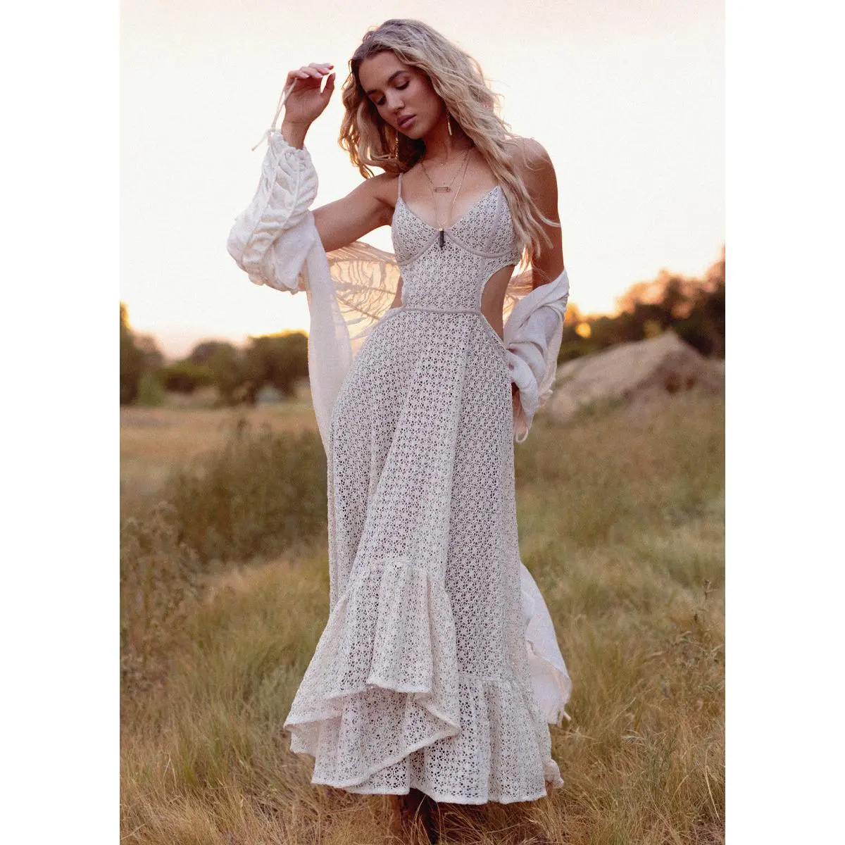 Bebe Dress in Ecru - TikTok Shop