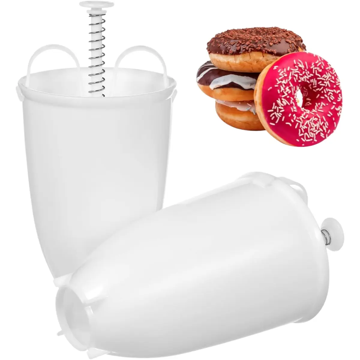 3pc Mini Donut Makers Manual Donut Maker Molds for Diy Baking Portable Doughnut Making Tool for Home Kitchen