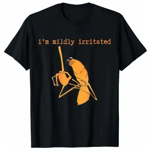 100% Premium Cotton graphic tees I'm Mildly Irritated Marcus The Worm Funny Marcus Robert T-Shirt