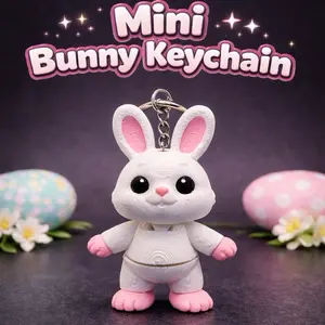 Easter Bunny Keychain