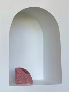 PINK CERAMIC FAN PLANTER