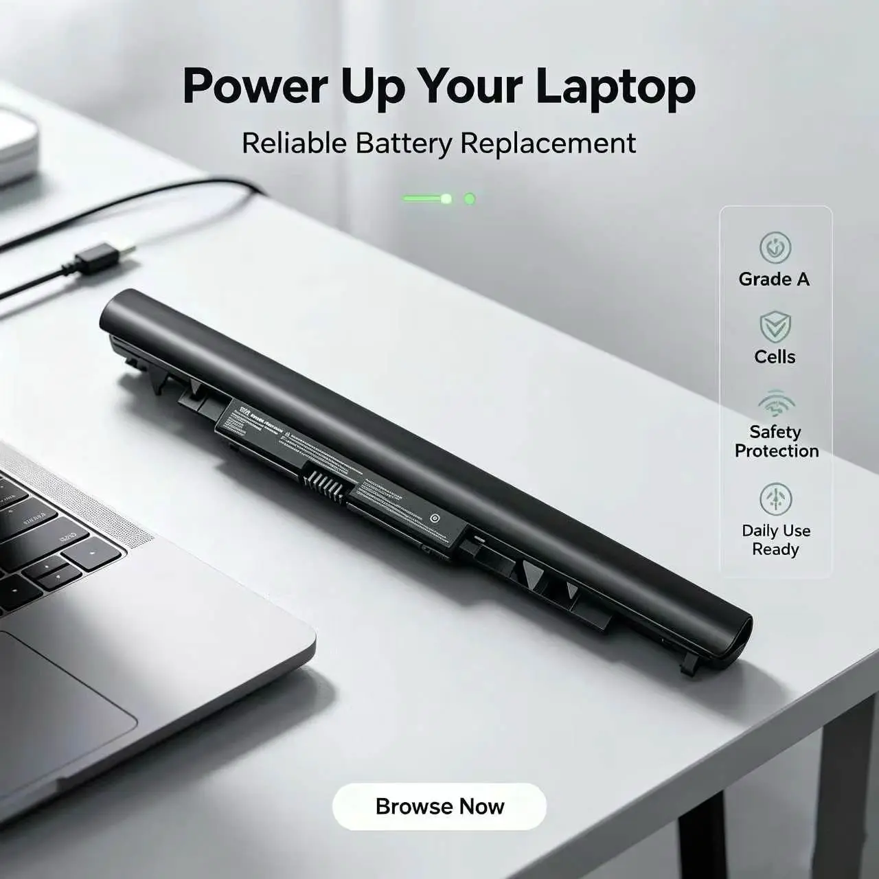 【JC04】 919700-850 Laptop cell phone Battery for HP Spare 919681-221 JC03 Replacement Hp Battery 15-BS289wm 15-BS015DX 15-BS113DX 15-BS115DX 15-BS060WM 15-BS070WM-High Performance [2200mAh/14.8v]