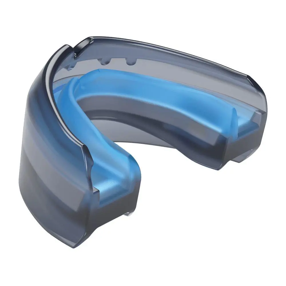 Shock Doctor Ultra Double Braces Mouthguard for Sports - Blue, Adjustable & Remoldable, Ultra Protection, 50K Dental Warranty