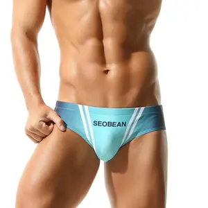 #SummerVibes#SummerVibesSEOBAN Men's Low-Rise Lace-Up Swimming Trunks Cross-Border Hibin Seobean Summer Hot Spring Pants for Men Comfortable Fit