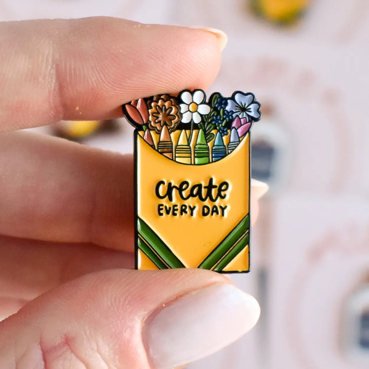 Create Every Day Enamel Pin