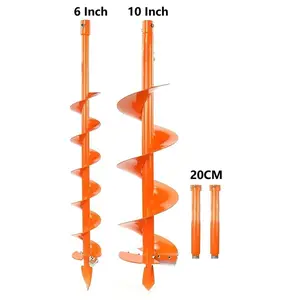 6-inch & 10-inch drill bits set with 2 extension rods