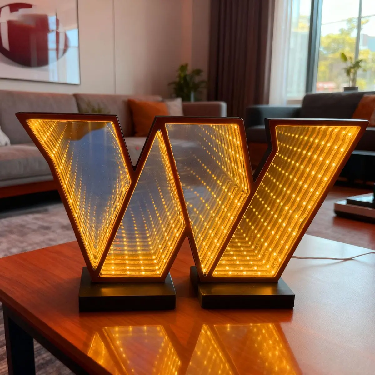 Commander Football LED Infinity Logo Light, Perfect for Wall Decoration, Glowing Signboards for Football Teams, Great for Men's Spaces, Offices, Bars, Pub, Boyfriend Gift，Summer Decor