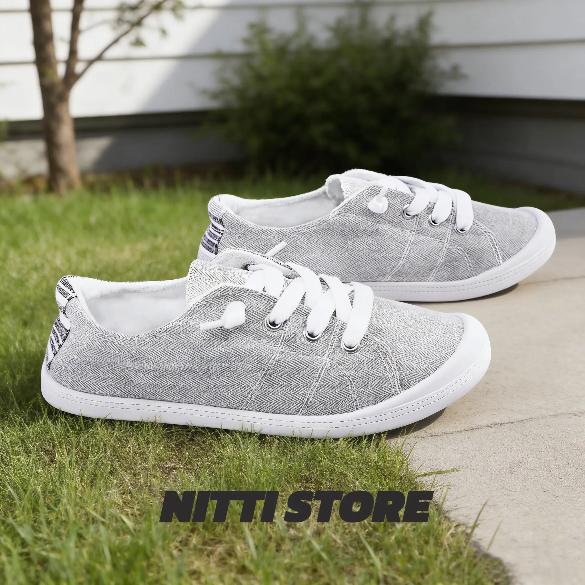 Nitti Store 2026 New Style Lazy Canvas Shoes Lightweight Single No Laces Women's Business Casual Versatile Footwear