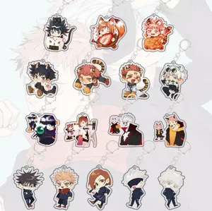 Jujutsu Kaisen keychains anime charms of Gojo, Itadori, Megumi, Sukuna acrylic