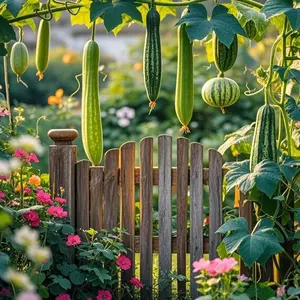 30 PCS Non-GMO Heirloom Loofah Gourd Seeds, Organic, Easy to Grow, Perfect for Vertical Gardens & Home Harvesting