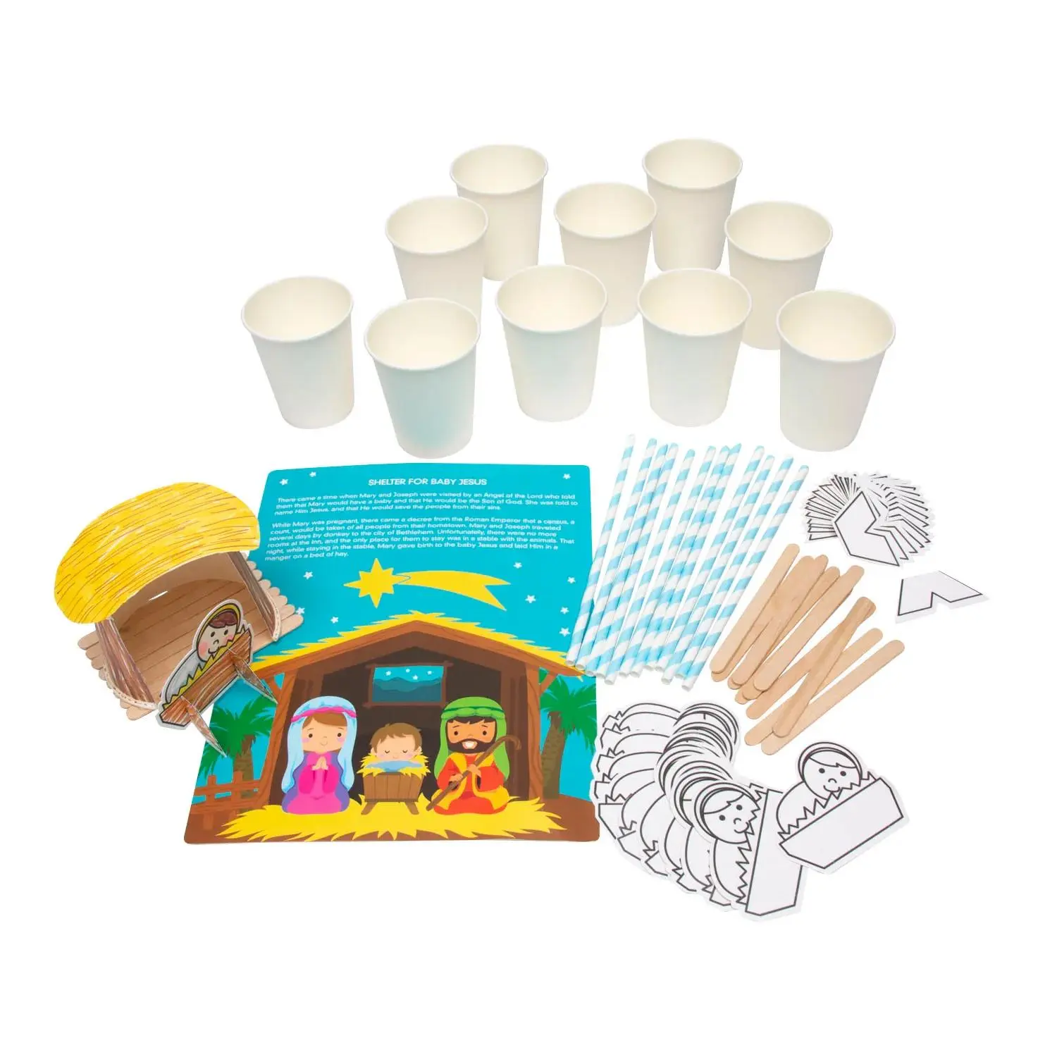 DIY STEM Nativity Craft Kit for 10